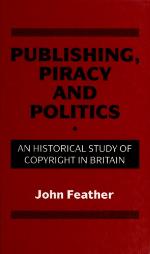 Publishing, Piracy And Politics