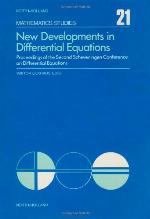 New Developments In Differential Equations