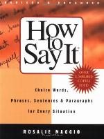 How To Say It