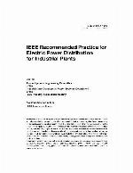 Recommended Practice for Protection and Coordination of Industrial and Commercial Power Systems Buff Book