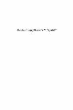 Reclaiming Marx's 'Capital'. A Refutation of the Myth of Inconsistency