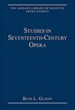 Studies in Seventeenth-Century Opera