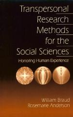 Transpersonal Research Methods for the Social Sciences