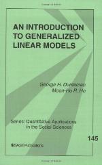 An Introduction to Generalized Linear Models