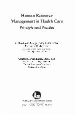 Human Resource Management in Health Care