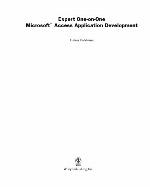 Expert One-On-One Microsoft Access Application Development
