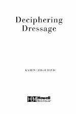 Deciphering Dressage