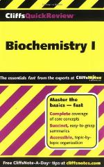 CliffsQuickReview Biochemistry I (Cliffs Quick Review (Paperback))
