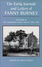 The Early Journals and Letters of Fanny Burney, Volume IV