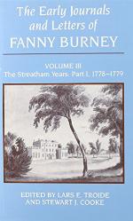 The Early Journals and Letters of Fanny Burney