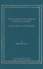 The Place of Judaism in Philo's Thought