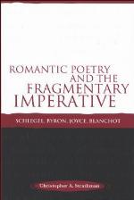 Romantic Poetry and the Fragmentary Imperative