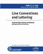 Line conventions and lettering : Engineering drawing and related documentation practices