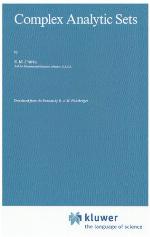 Complex Analytic Sets