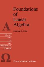 Foundations of Linear Algebra