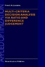 Multi-Criteria Decision Analysis Via Ratio and Difference Judgement