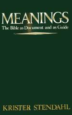 Meanings the Bible as Document