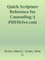 Quick Scripture Reference for Counseling