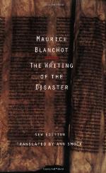 The Writing of the Disaster
