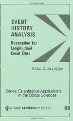 Event History Analysis