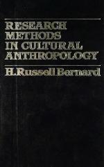 Research Methods in Cultural Anthropology