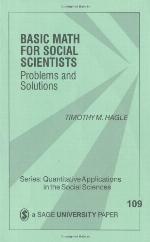 Basic Math for Social Scientists
