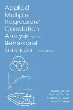 Applied Multiple Regression/Correlation Analysis for the Behavioral Sciences
