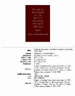 Political Alignment In The French National Assembly, 1789 1791