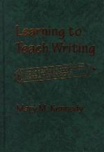 Learning to Teach Writing