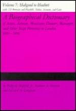 A Biographical Dictionary of Actors, Volume 7, Habgood to Houbert