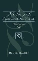 A History of Performing Pitch