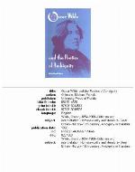 Oscar Wilde and the Poetics of Ambiguity