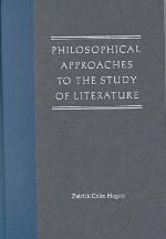 Philosophical Approaches to the Study of Literature