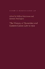 History of Byzantine and Eastern Canon Law