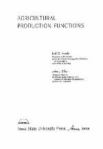 Agricultural Production Functions