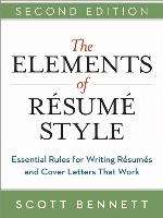 The Elements of Resume Style