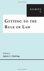 Getting to the Rule of Law