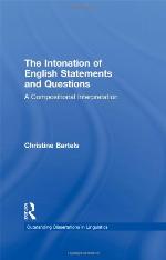 The Intonation of English Statements and Questions