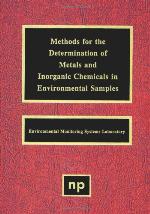 Methods for the Determination of Metals in Environmental Samples