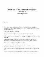 The Case of the Sleepwalker's Niece