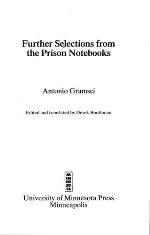 Further Selections from the Prison Notebooks