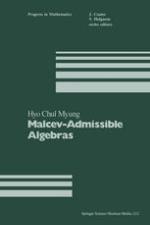 Malcev-Admissible Algebras (Progress in Mathematics (Birkhauser Boston))