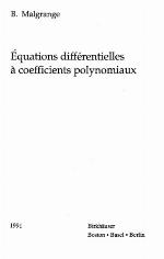 Equations Differentielles a Coefficients Polynomiaux