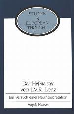 �Der Hofmeister� Von J. M. R. Lenz