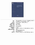 The Demand for Oil Products in Developing Countries (World Bank Discussion Paper)