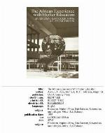 The African Experience with Higher Education