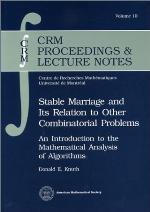 Stable Marriage and Its Relation to Other Combinatorial Problems