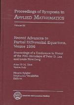 Recent Advances In Partial Differential Equations, Venice 1996