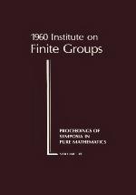 Institute on Finite Groups, 1960