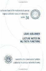 Lecture Notes on Ni Theta Functions (Regional conference series in mathematics)
